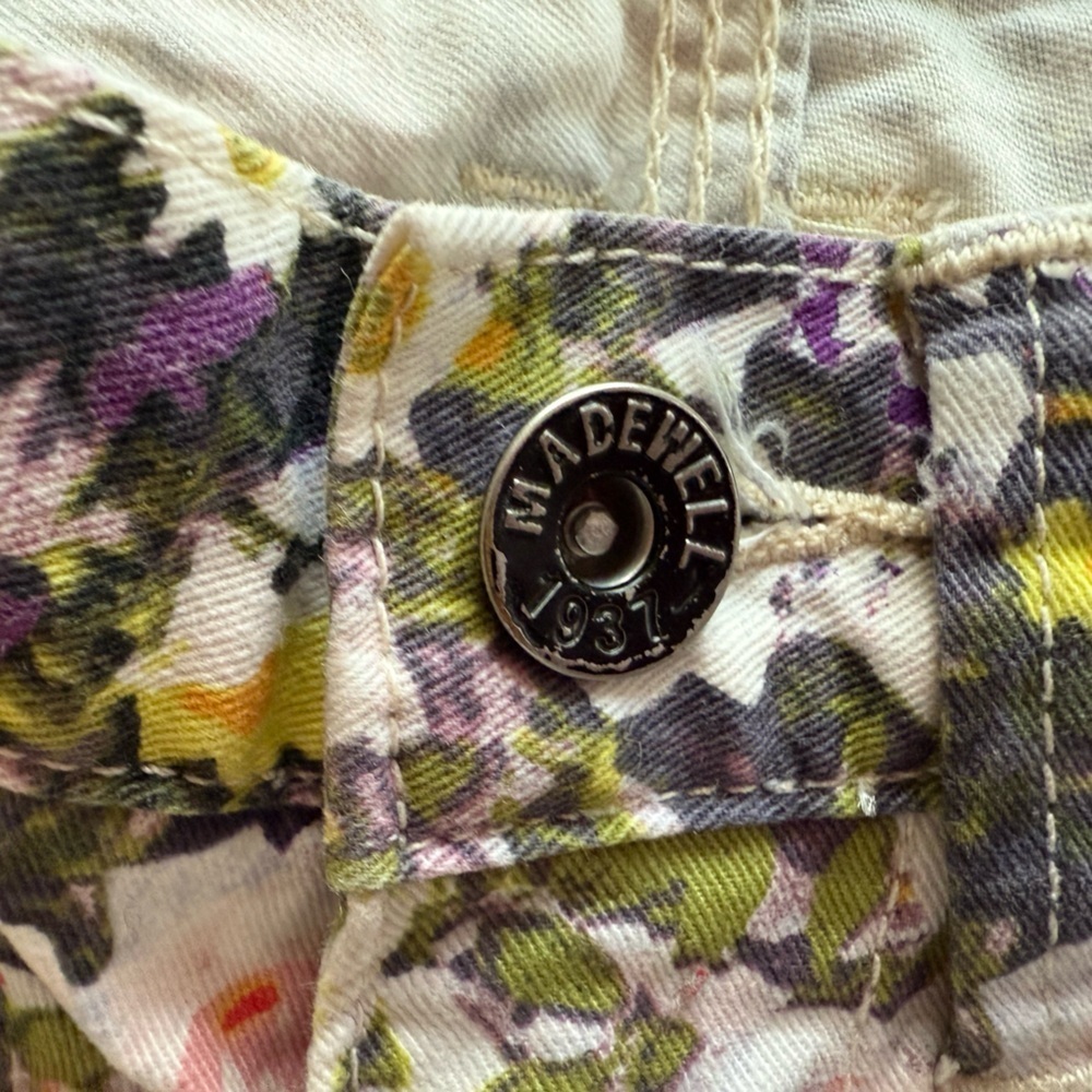 Madewell Sungarden skinny skinny ankle woman’s jeans Size 25. Floral print. - Picture 4 of 7